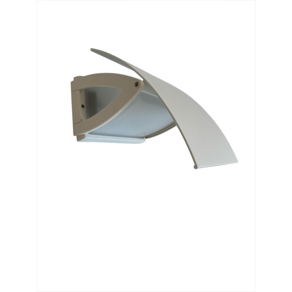 Performance 008424 Tango 20 1x18w/t blanc avec aileron réglable dim.20cm